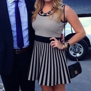 Guess Black and Tan Mini Dress